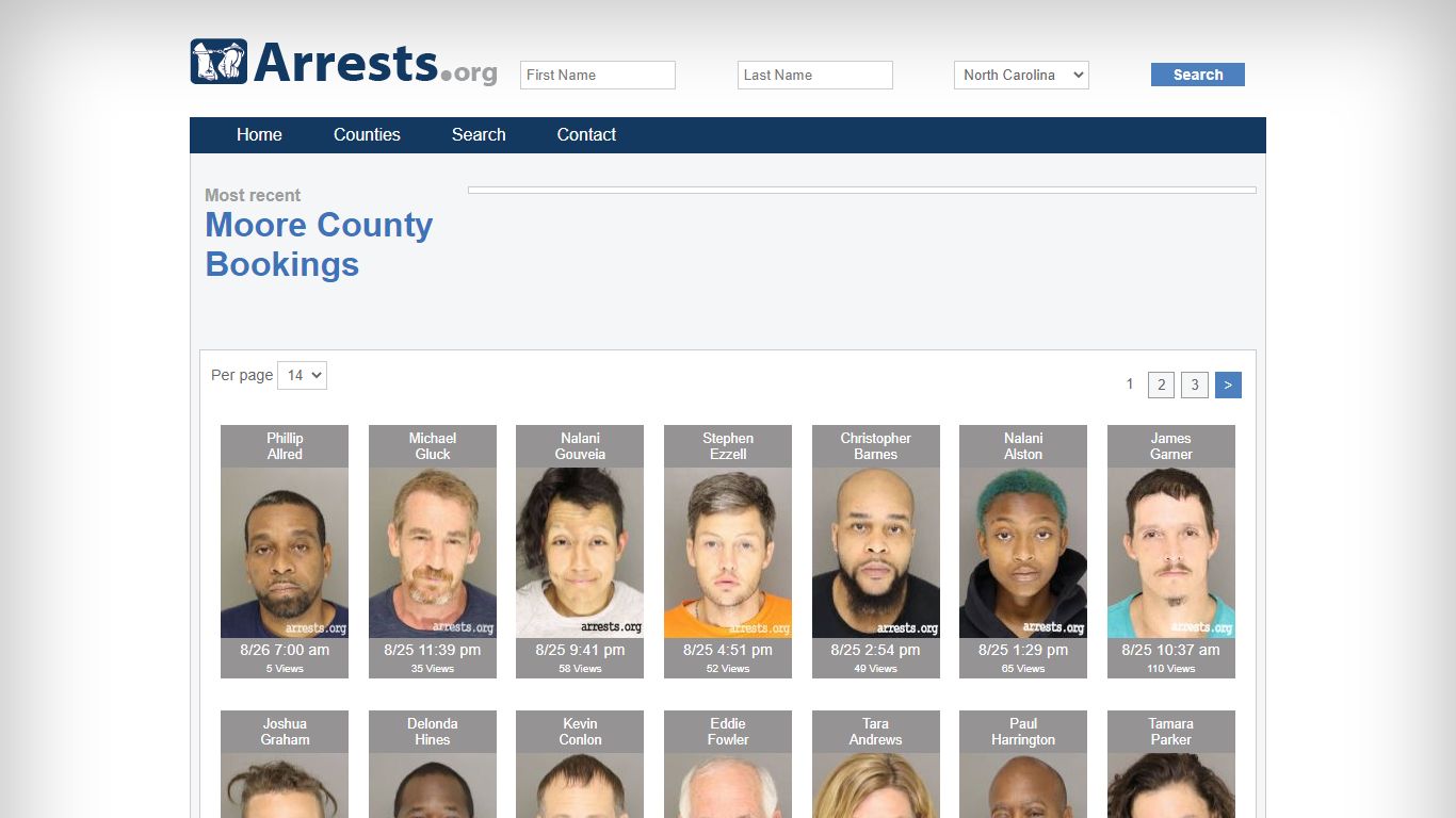 Moore County Arrests and Inmate Search